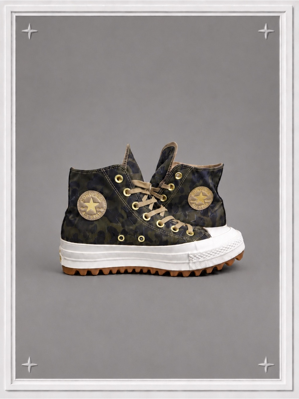⭐ Converse Camo Run Star Hike Platform Sneakers ✦ Women's 6 ⭐